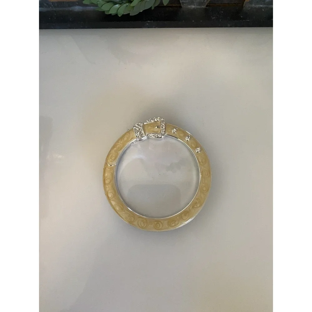 Philip Whitney Embellished Yellow Enamel and Rhinestone Small Photo Frame‎ 3